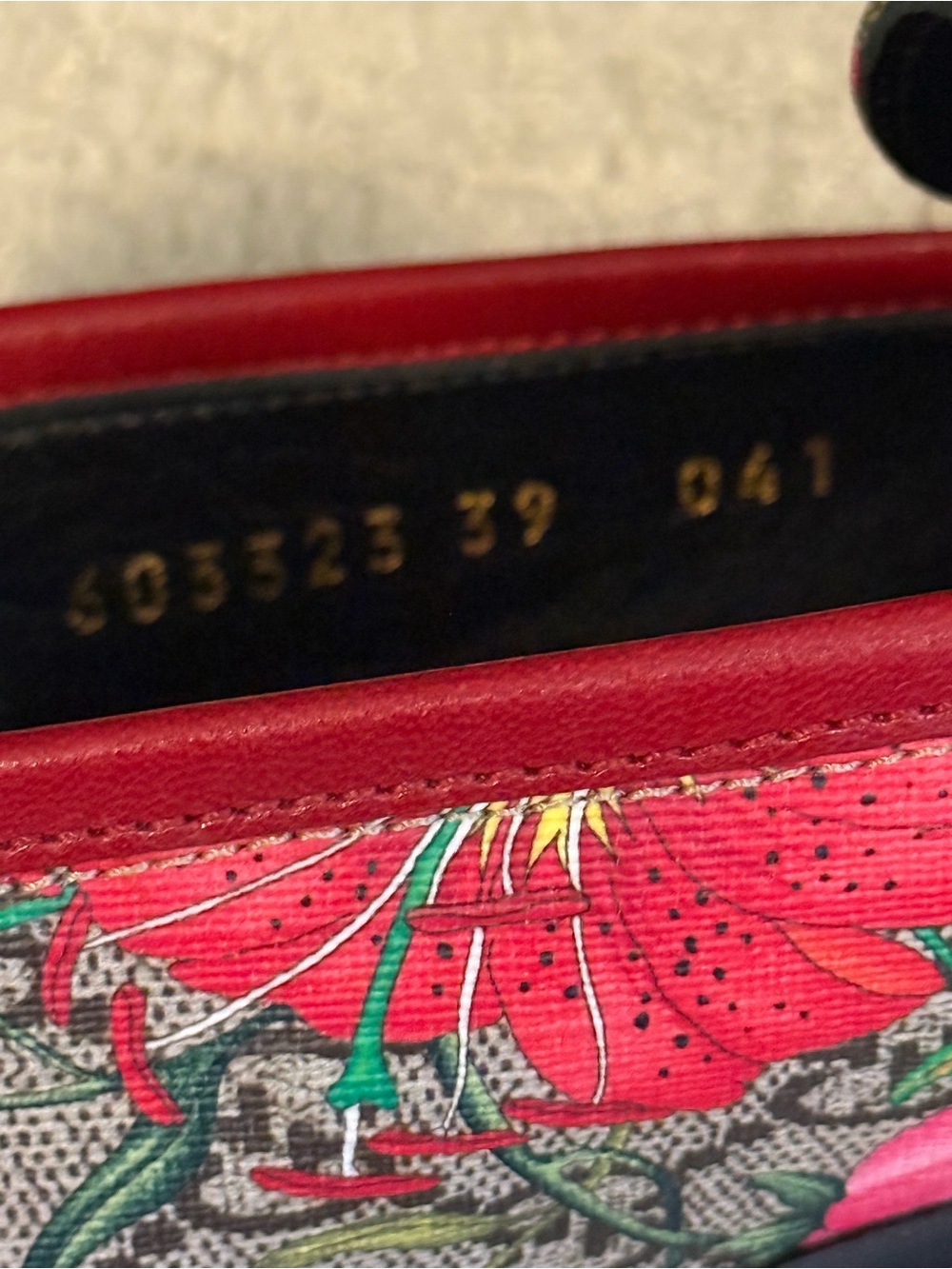 Gucci Floral Horsebit Loafers - Red Trim 39 - Picture 4 of 6